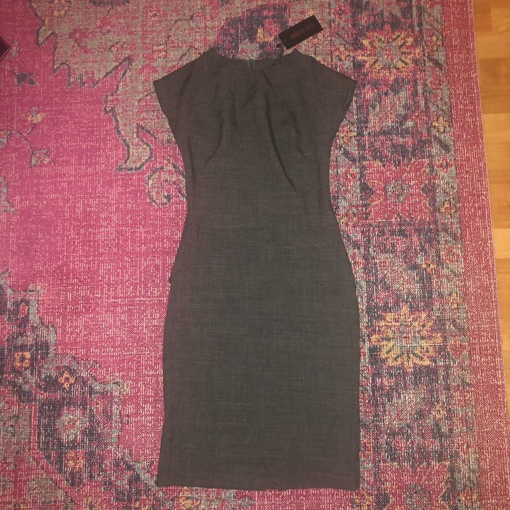 NWT Rebecca Tatti Grey Sheath